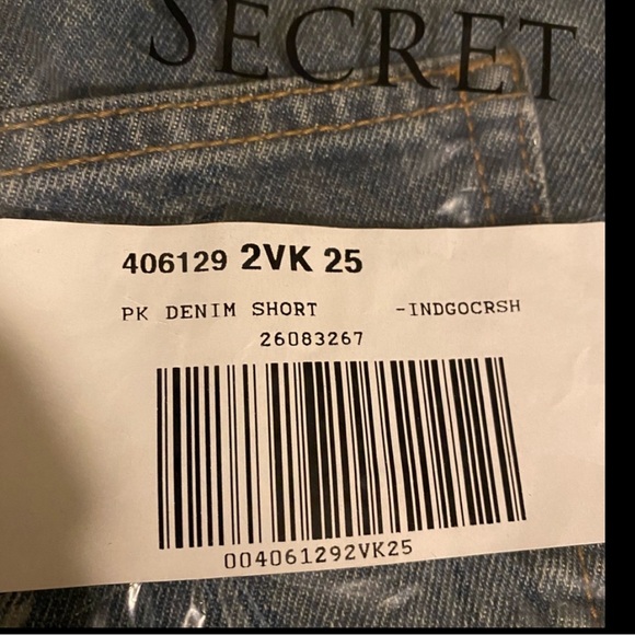 NEW PINK Brand high waisted raw hem denim shorts size 25. - Picture 7 of 10